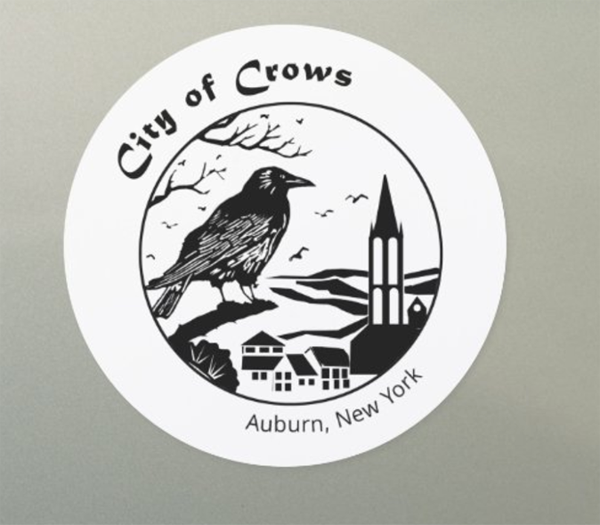 City of Crows round car magnet