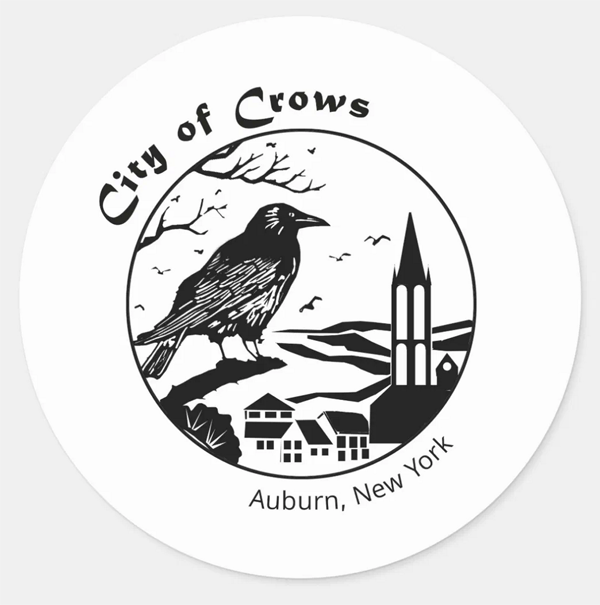 City of Crows round sticker